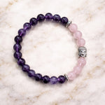 Pink crystal bracelet for love and healing