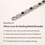 Pink and purple stone bracelet for calmness