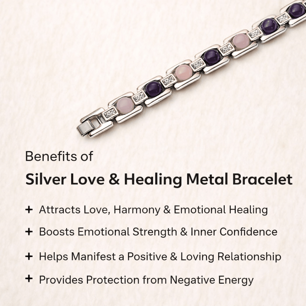 Love & Healing Metal Bracelet - Astroguruji