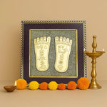 Maa Lakshmi Charan Paduka on Pyrite Frame - Astroguruji
