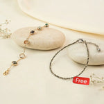 Metal Dhan Yog Bracelet for Women with FREE Raw Pyrite Anklet - AstroGuruji
