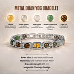 Metal Dhan Yog Bracelet - Silver - Astroguruji
