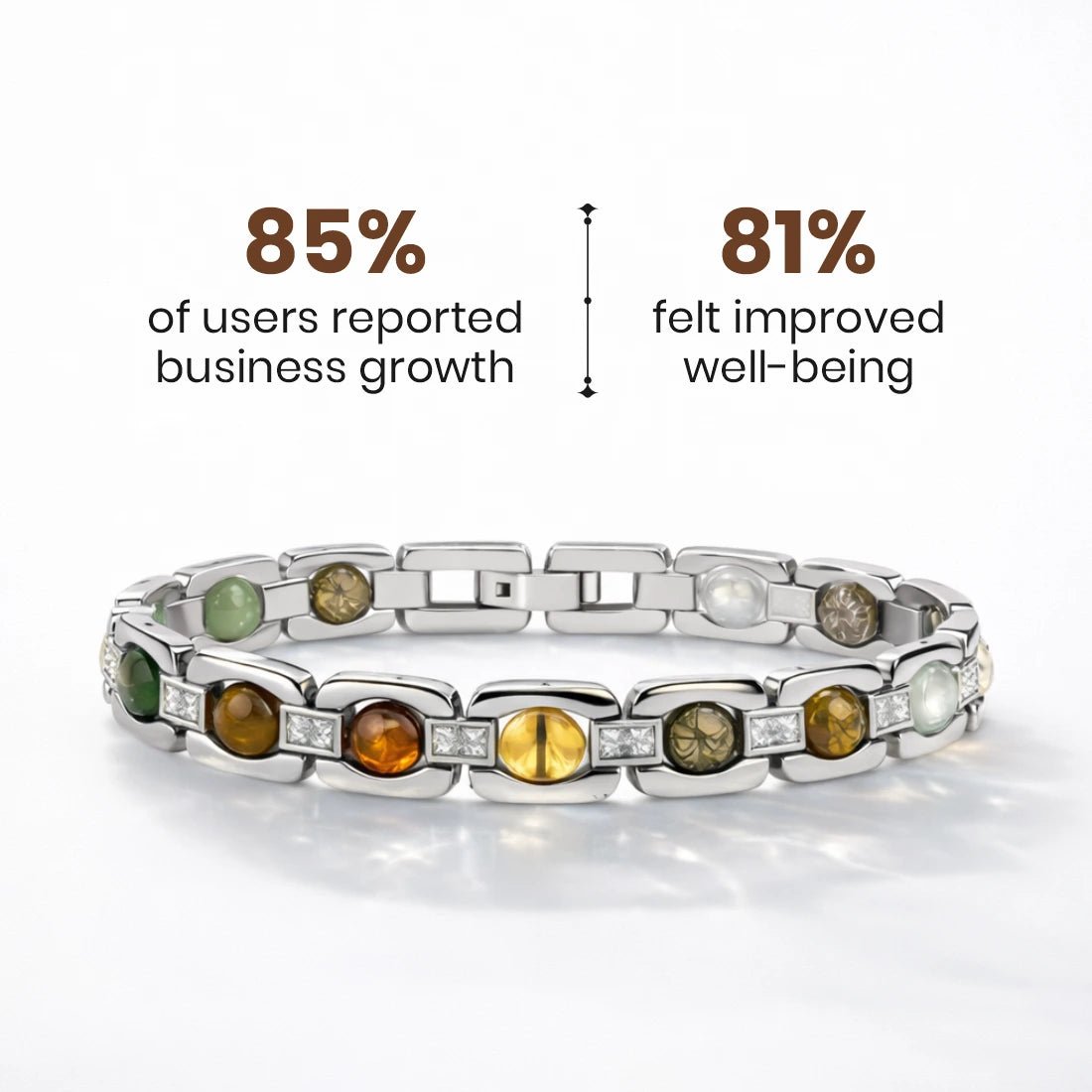 Metal Dhan Yog Bracelet - Silver - Astroguruji