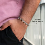 Raw Pyrite Bracelet for wealth and success with clear quartz - AstroGuruji
