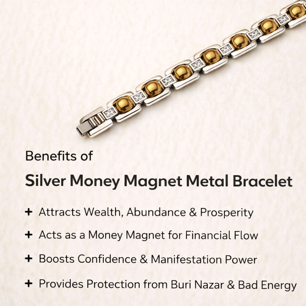 Wealth metal bracelet for abundance