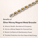 Wealth metal bracelet for abundance