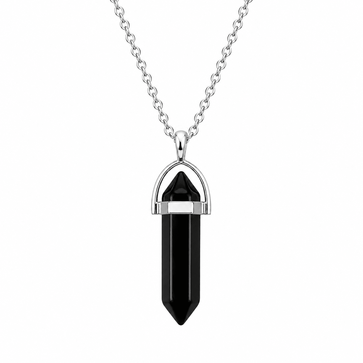 Obsidian Pencil Pendant (Vrishchik Rashi) Scorpio - AstroGuruji