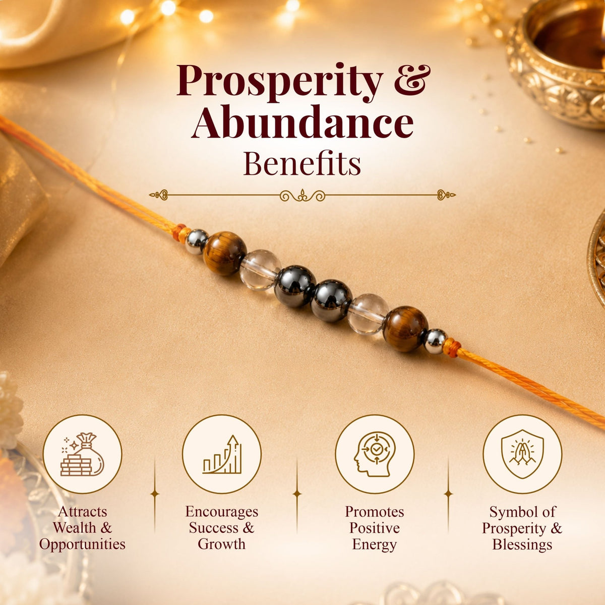 Prosperity & Abundance Rakhi. - AstroGuruji