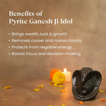 Pyrite Ganesha Ji Murti - Astroguruji