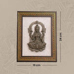 Pyrite Lakshmi Ji on Selenite Frame - Astroguruji