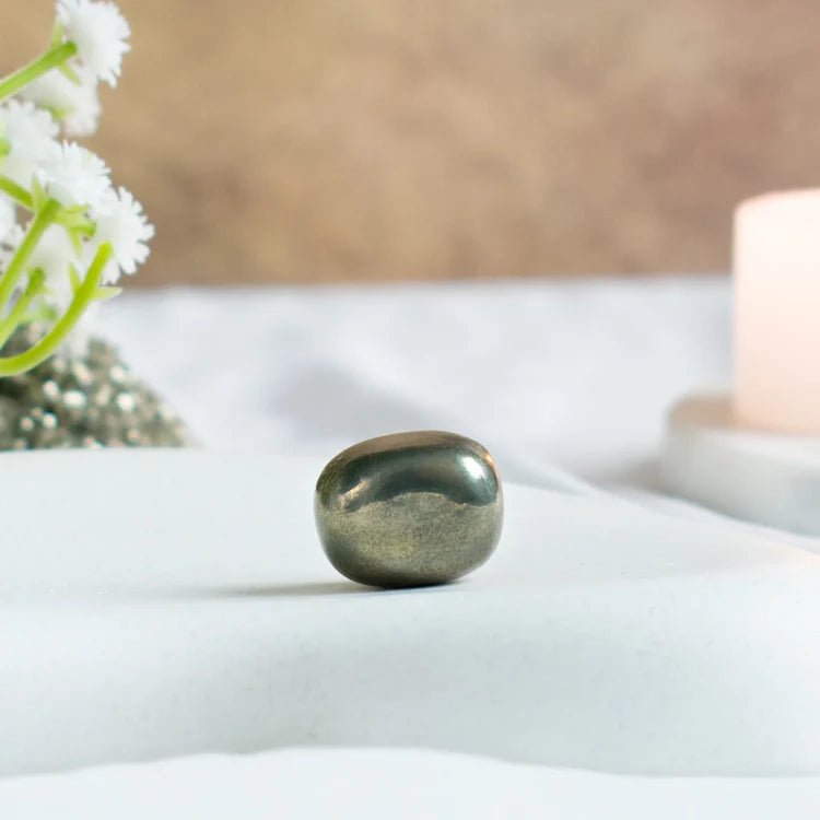 Pyrite Tumble Stone for Wealth and Money Attraction - AstroGuruji