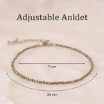 Raw Pyrite Anklet - Astroguruji