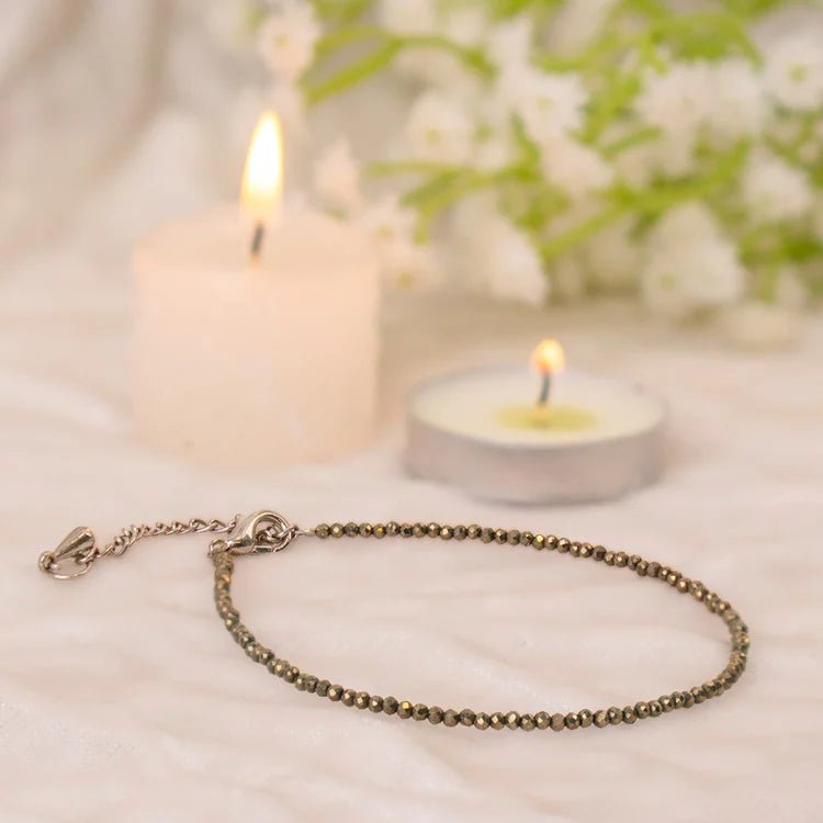 Raw Pyrite Anklet - Astroguruji