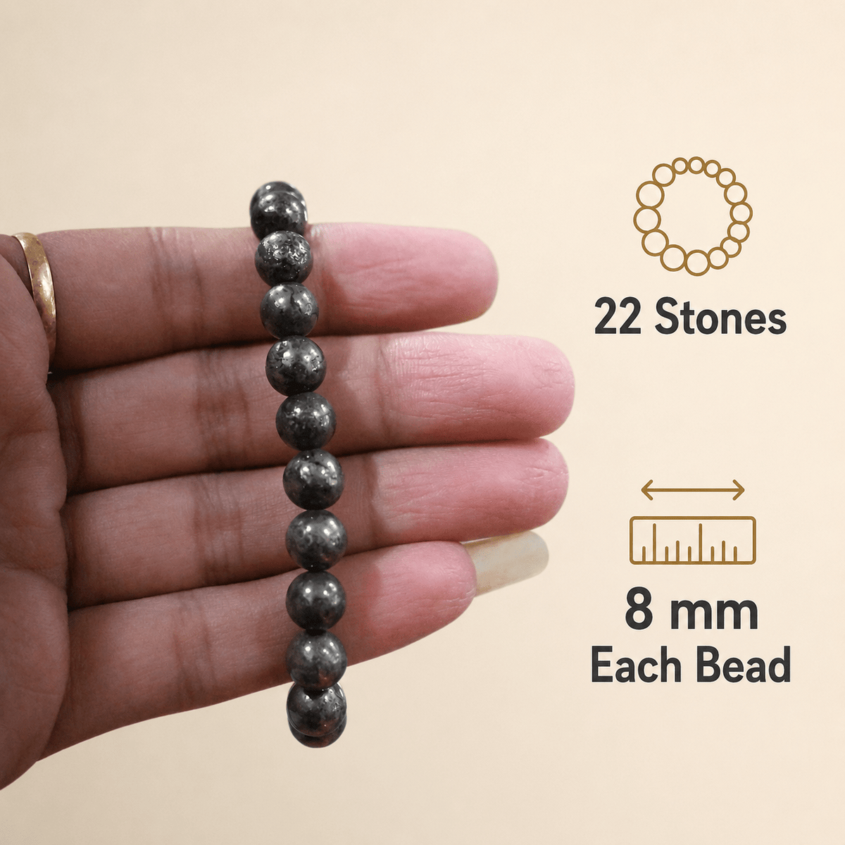 Raw Pyrite Bracelet for Money with FREE Raw Selenite Plate - AstroGuruji