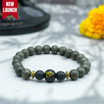 Raw Pyrite Bracelet with Om bead - Astroguruji