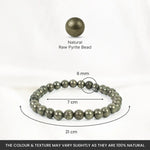 Raw Pyrite Bracelet (Women - 6mm Beads) - Astroguruji