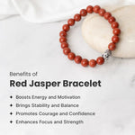 Red Jasper Stone Bracelet for Energy and Protection - AstroGuruji