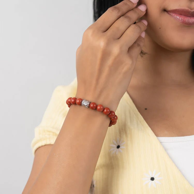 Natural Red Jasper Bracelet for Daily Wear - AstroGuruji