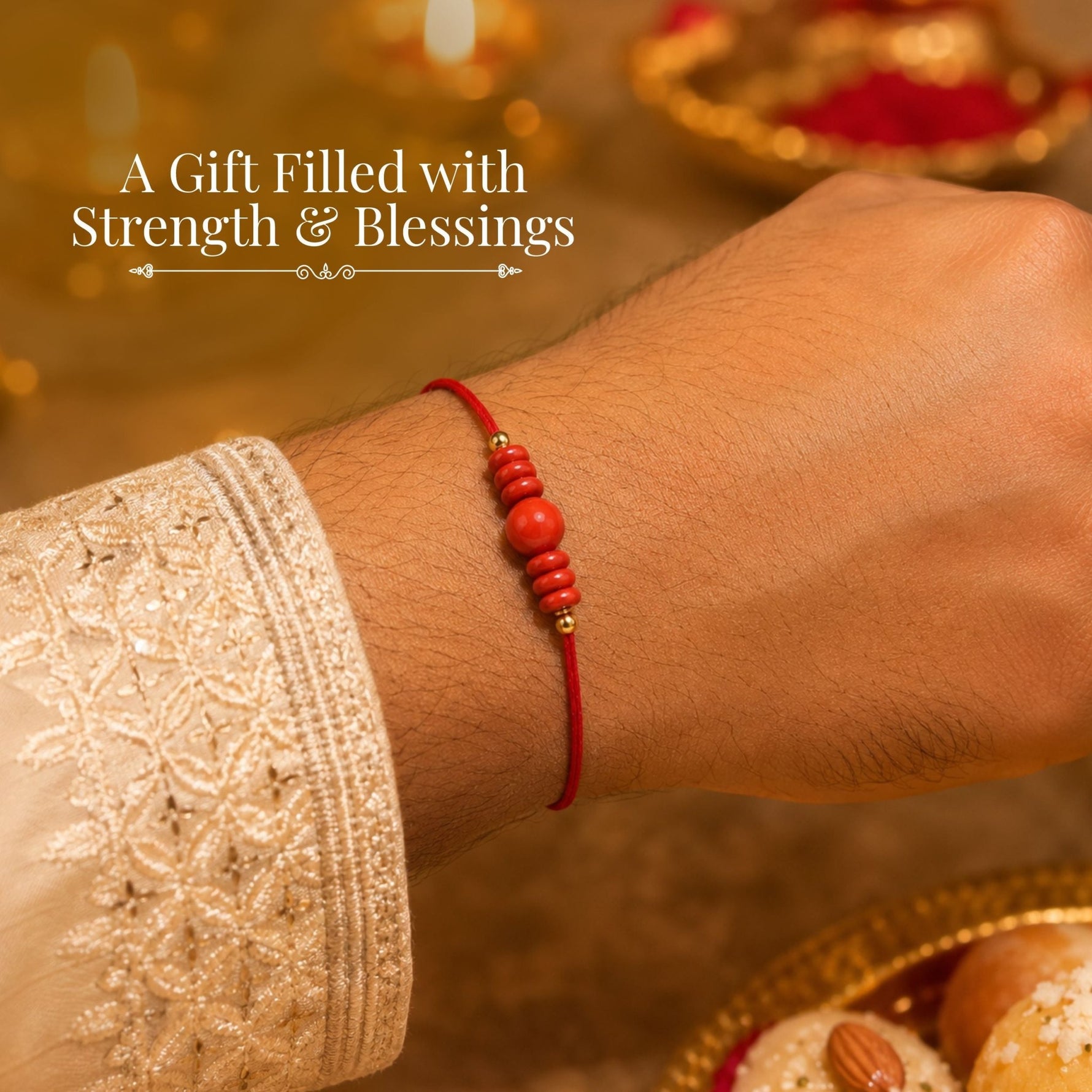 Red Jasper Rakhi - AstroGuruji