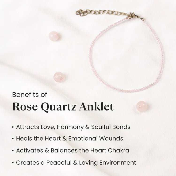 Rose Quartz Anklet - Astroguruji