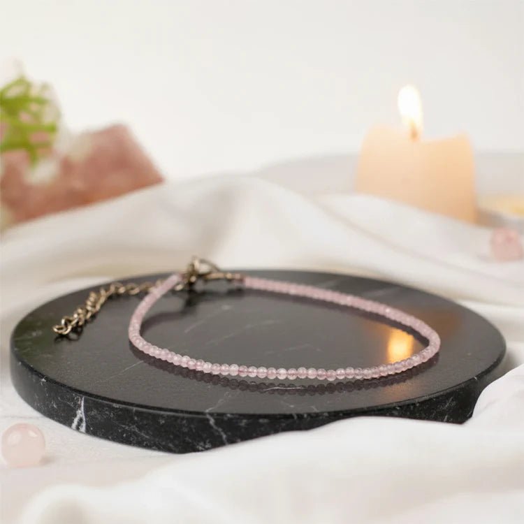 Rose Quartz Anklet - Astroguruji