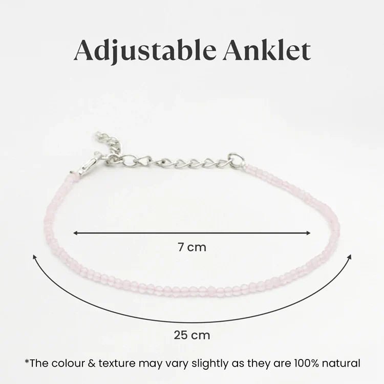 Rose Quartz Anklet - Astroguruji