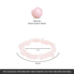 Rose Quartz Chips Bracelet Stretchable - Astroguruji
