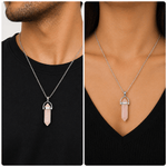Rose Quartz Pencil Pendant (Vrishabha Rashi) Taurus - AstroGuruji