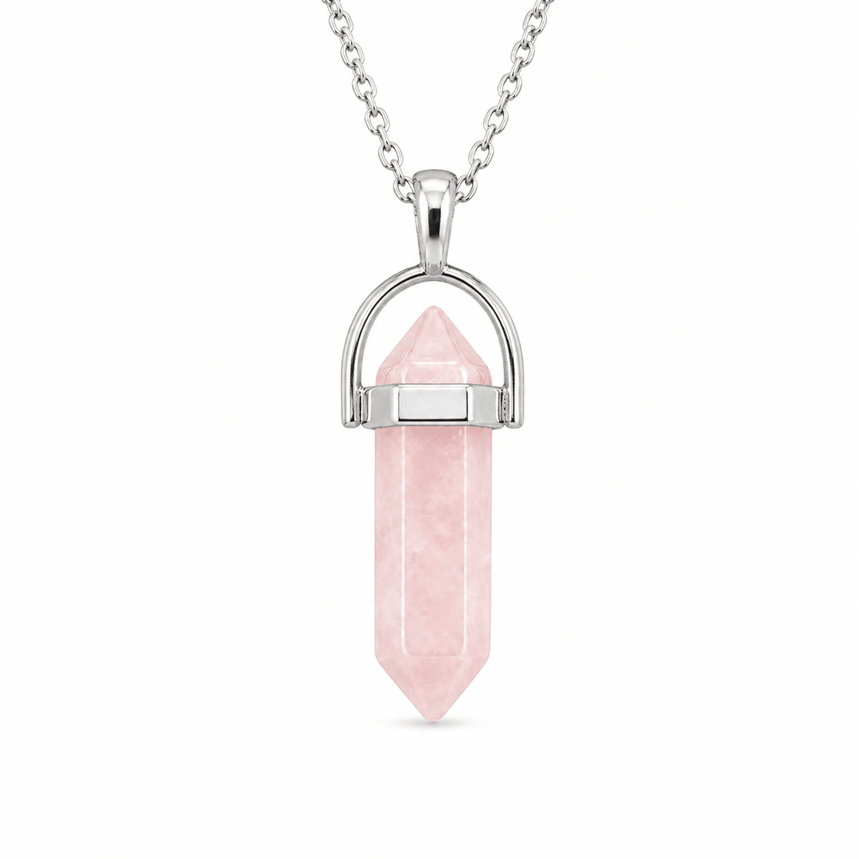 Rose Quartz Pencil Pendant (Vrishabha Rashi) Taurus - AstroGuruji
