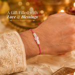 Rose Quartz Rakhi - AstroGuruji