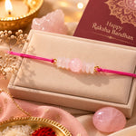 Rose Quartz Rakhi - AstroGuruji
