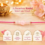 Rose Quartz Rakhi - AstroGuruji