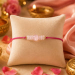 Rose Quartz Rakhi - AstroGuruji