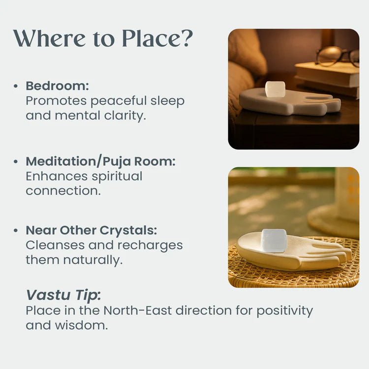 Selenite Stone for Aura Cleansing and Positivity - AstroGuruji
