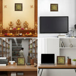 Shree Yantra on Raw Pyrite Frame - Astroguruji