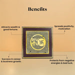 Shubh Labh on Raw Pyrite Frame - Astroguruji