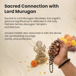 Silver Capped Karungali Malai - Astroguruji