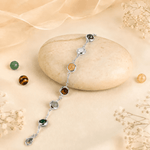 Silver Metal Dhan Yog Bracelet for Women - AstroGuruji