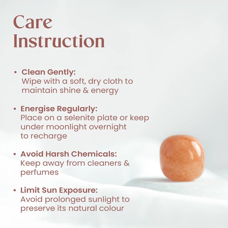 Natural Sunstone Tumble Stone - AstroGuruji