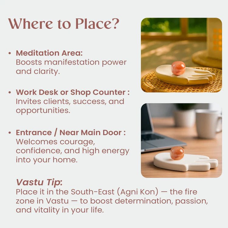 Positive Energy Sunstone Healing Crystal - AstroGuruji