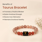 Taurus (वृषभ राशि) Zodiac Sunstone & Carnelian Bracelet - AstroGuruji