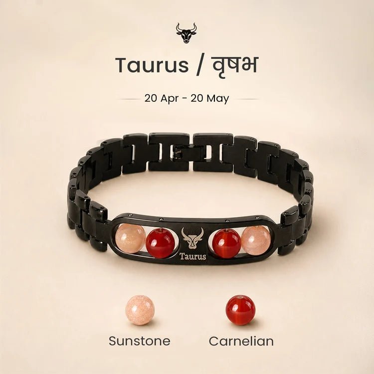Taurus Zodiac Metal Bracelet - AstroGuruji