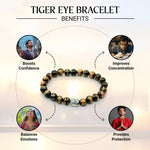 Tiger Eye Crystal Bracelet for Protection and Strength - AstroGuruji