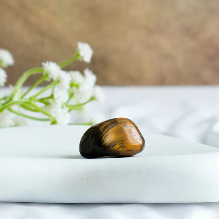 Tiger Eye Tumble Stone for Confidence and Courage - AstroGuruji