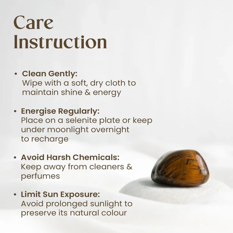 Natural Tiger Eye Tumble Stone - AstroGuruji