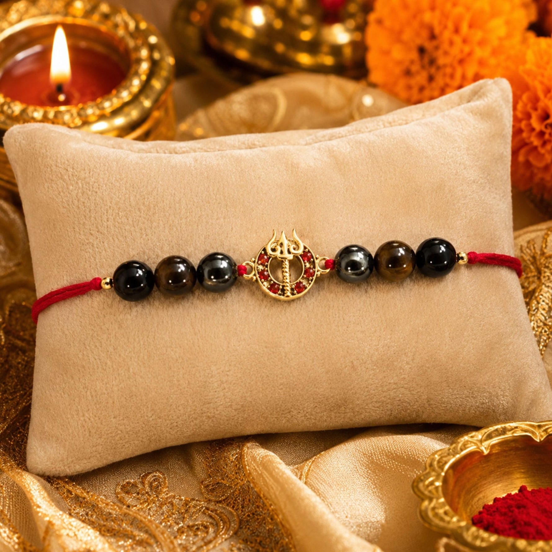 Tripal Protection Rakhi - AstroGuruji