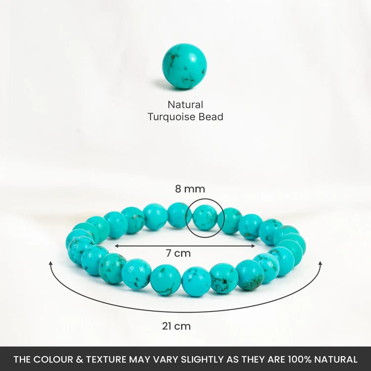 Blue Green Turquoise Bracelet for Daily Wear - AstroGuruji