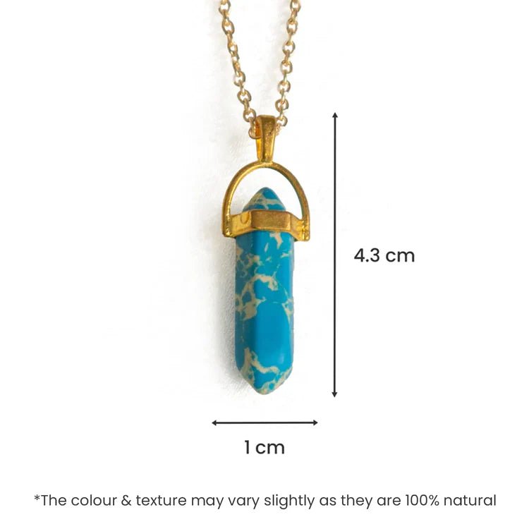 Turquoise Pencil Pendant (Dhanu Rashi) Sagittarius - Astroguruji