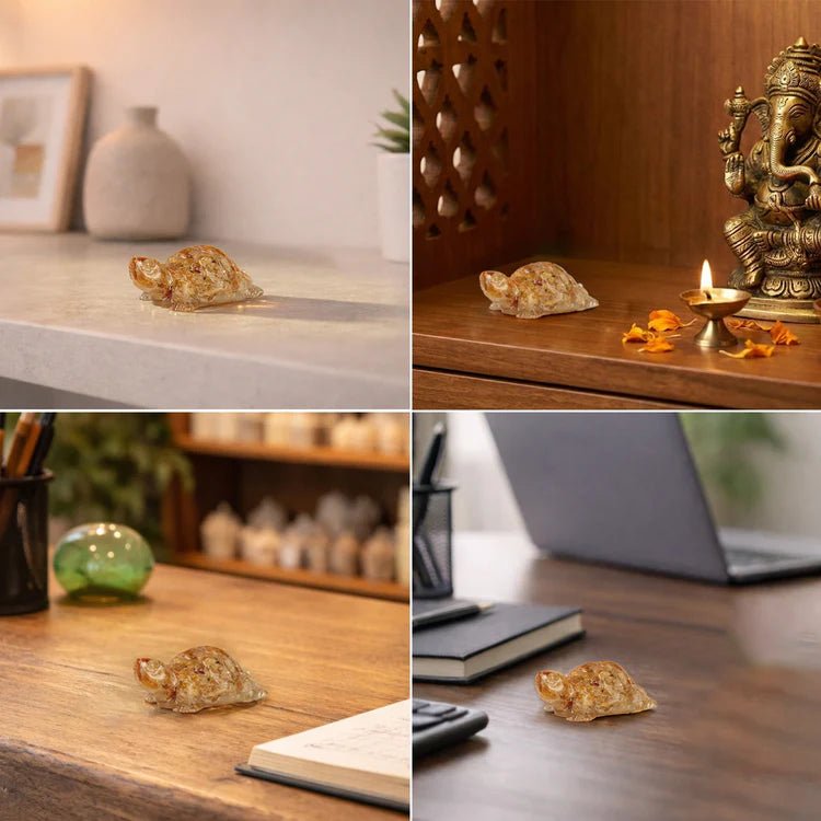 Vastu Citrine Tortoise (Kachhua) - Astroguruji