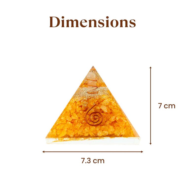Vyapar Vridhi Pyramid - Made from Citrine Crystals - Astroguruji